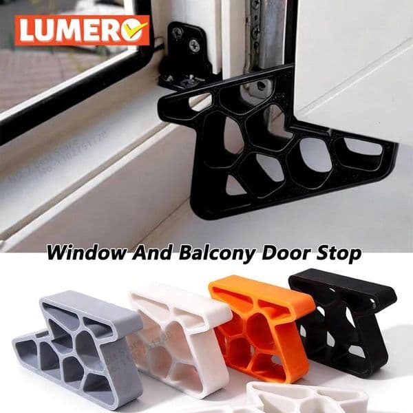 Heavy Duty Stopper Non-Slip Balcony Window Door Wedge Easy Install for Home Office Bathroom Kitchen, Track Lock & Anti-Slam ddmythur