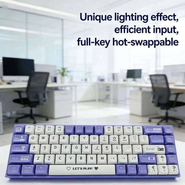 AK680 Wired Mechanical 68 Hot Swappable Keys Ergonomic E-sports Office Keyboard for PC Laptop Type-C USB Gaming S260430 454