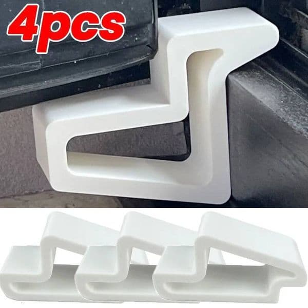 1-4pcs Reusable Door Stopper with Track Lock Home Bedroom Balcony Multi-Functional Anti-Slip Window Shock Absorbent Stops Block ddmythur