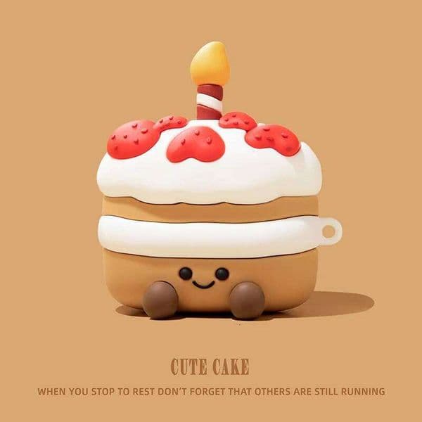 For Pro Cartoon Silicone Cake Sytle Earphone Cover 4 Protective Case for AirPods 1 2 3 Pro2 26W0504