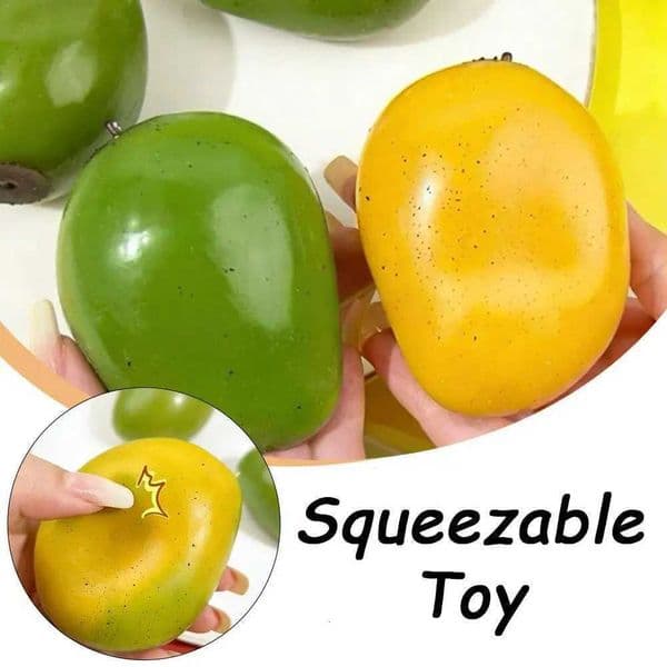 ElegantStrawberry Mango Pinch Music Color Change Slow Rebound Release Stress Relieving Ball Stress Relieving Toy ArtifactT260504