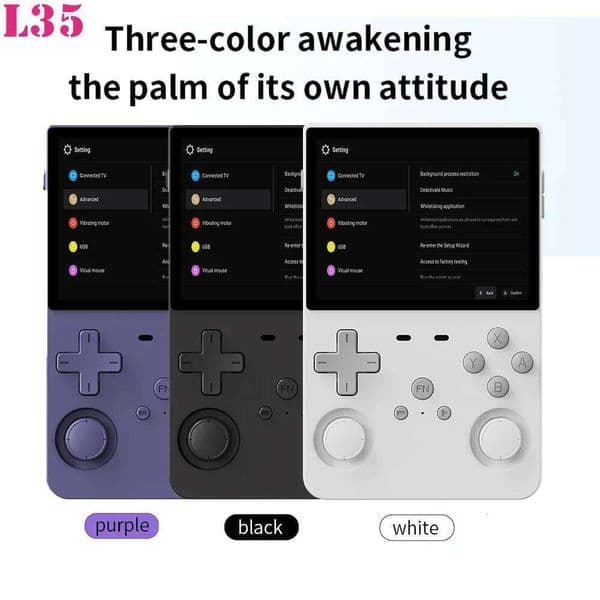 L35 Retro Handheld Game Console Linux System 3.5 Inch IPS Screen Portable Pocket Video Player Games S260504