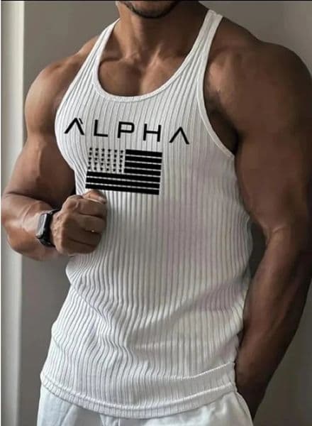 Fitness Sports Vest Large Size Mens Sleeveless Summer Knitted Vertical StripeLeisure Slim Mens Vest Mens L-Line Vest Mens 260429