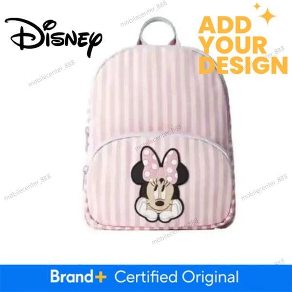 Designer Disney Disney Cartoon Minnie Mouse New Kids Backpack Mini Schoolbag Girls And Boys Cute Shoulder Bag Luxury