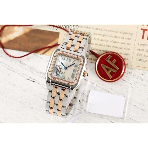 Top quality panthere watch watches watch women designer mens watch super clone watches swiss quartz movement sapphire glass 316L 22mm 27mm with box XW1S