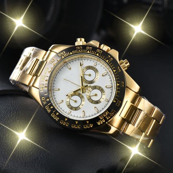 2026Mens DAYity TONAity Quartz Movement watch multifunction Wristwatch Designers Men Watches Stainless Steel Strap Gold Wristwatches Montre de luxe #85