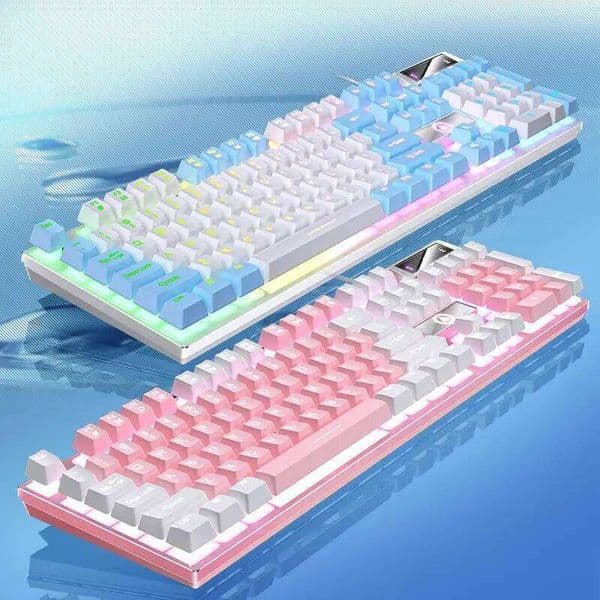 YINDIAO Keyboard Gaming Wired Laptop Desktops PC Computer Office Accessories Low Profile Gamer Keyboards With Numpad S260430 468