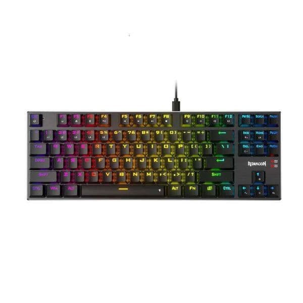 Redragon K660 K556 TKL RGB LED Backlit Wired 104 Keys Hot-Swap Noise Absorbing Foam Mechanical Gaming Keyboard, Red Switch S260430