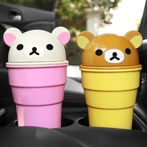Car Trash Can Cute Storage Cup For Cartoon Bear And Sorting In The Automotive Goods 260429