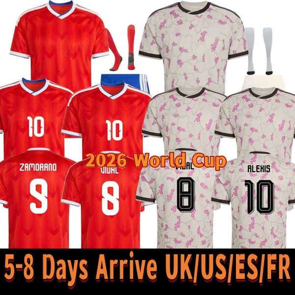2026 World Cup Chile soccer jerseys 26/27 World Cup 1994 vintage versions player fan and kids kits available National team jerseys can be customized in any way