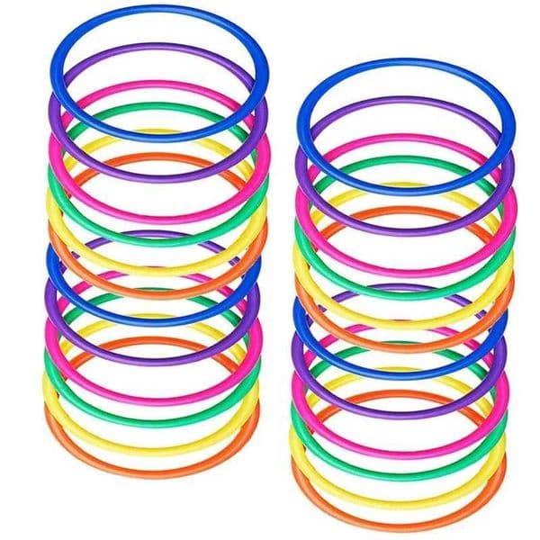 10PCS Plastic Hoops For Games Outdoor Toys For Children Party Carnival Parent Child Interaction Circle Jeux Exterieur Enfant X260504