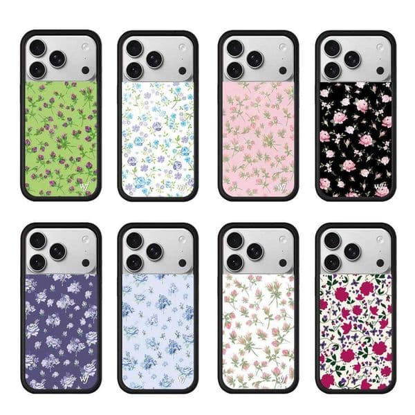 2026New Wildflower INS Cute Cherry Strawberry Bow Phone Case for 17 12 13 14 16 Plus 15 Pro Max Cover 3D WF Protective cover 26H0504