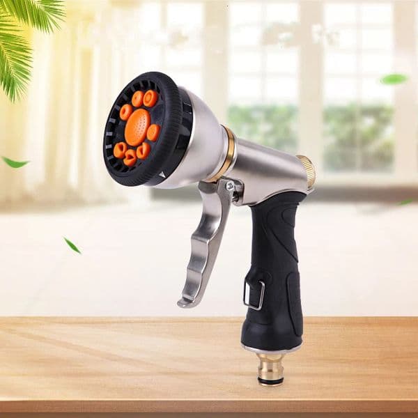 Garden Water Gun Hose Nozzle Heavy-Duty Metal Nozzle Durable And Not Easy To Rust Car Wash Gardening Watering Tool 260430