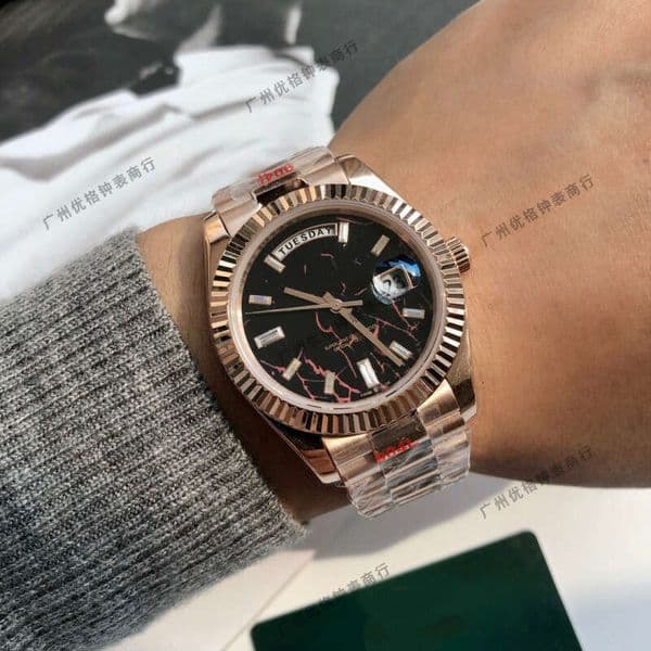 Laojia GD Log-Line Double Calendar Fully Automatic Mechanical Steel Strap Waterproof Men's Watch C Factory Foreign Trade Dropshipping