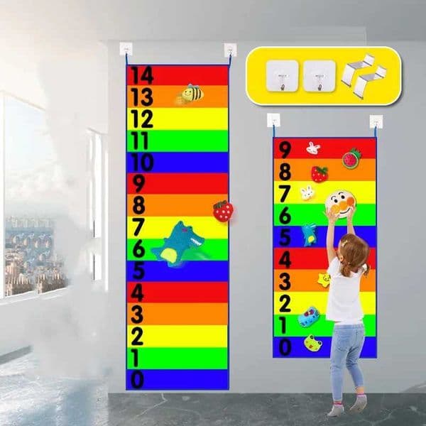 Kids Touch High Carpet Games Bounce Trainer Promote Growth Number Fun Sports Toy Height Ruler Indoor Outdoor Toys for Children X260504