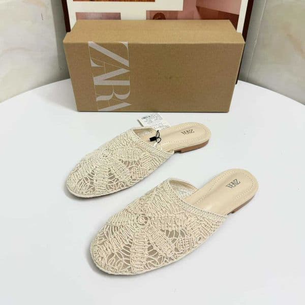 With Box Sandals Designer Luxury Classic Round-Toe Closed-Toe Mules for Women Summer Outdoor Flat Heelless Slip-On Hollow Sandals X260516