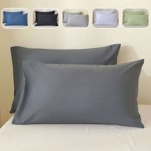 2 pieces set 50x65 50x70 50x75 50x90cm White 100% polyester Bed USA Standard Queen King Size bedroom Long Pillow Cover Cases 26L0504 Pillow Case