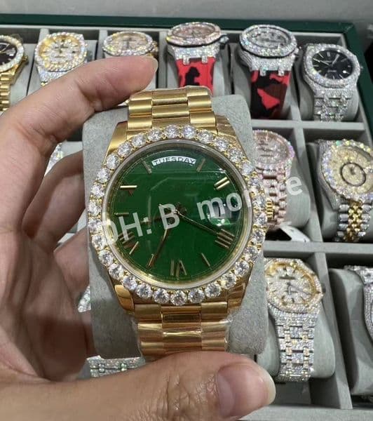 moissanite watch mossanite watches men designer women Watch mens watches high quality designer men v23