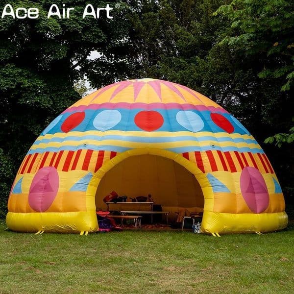 Free delivery Custom Colorful Kiddie Inflatable Dome Tent Outdoor Inflatable Shelter for Kids Fun Activities & Entertainment