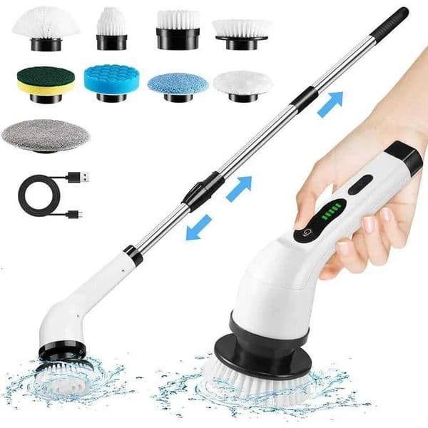 Multifunctional Electric Cleaning Brush Electric Cordless Spin Scrubber Toilet Mops Portable Cleaning Tool For Kitchen/Bathroom/ X260504