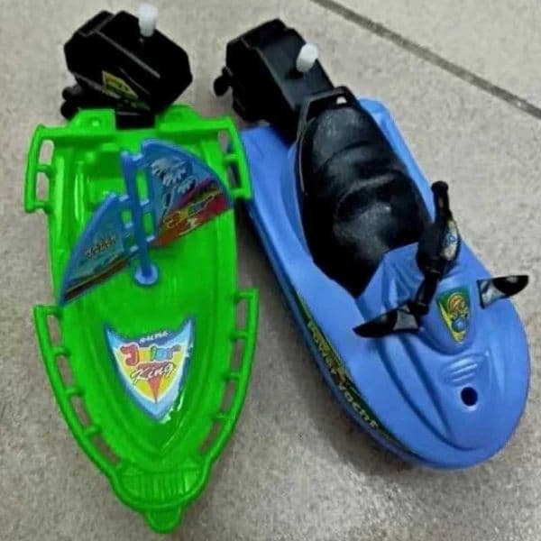Wind-Up Speed Boat ToyFloating Bath Shower Companion for Kids Classic Clockwork Mechanical Design Perfect for Pool Water Play X260504 thumbnail 2