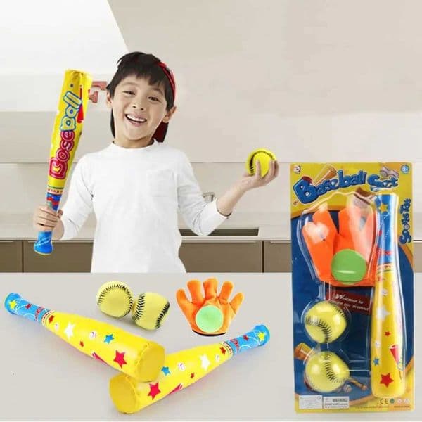Creative Childrens Baseball Toys Set Practice Sticky Ball Children Sports Toys Training Baseball Colorful X260504