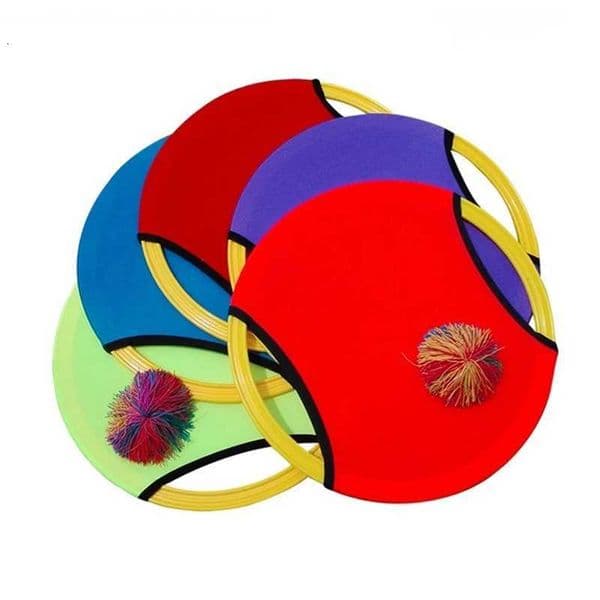 2PCS Elastic Throwing Ball Catch Games Toss Paddle Sensory Integration Training Toys Outdoor Sports Carnival Party Favors X260504
