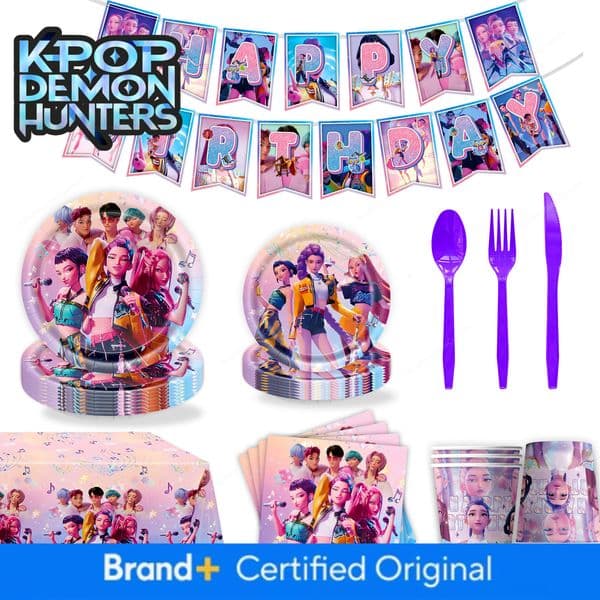 Cross-Border New Hot Selling Witch Hunting Theme Birthday Party Decoration Tableware Atmosphere Arrangement Five-Piece Set