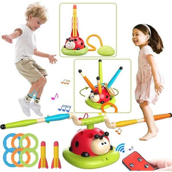 3 Styles Ladybug Rocket Launcher Rope Skipping Machine Ferrule Game Toy Multifunction Sports Entertainment Outdoor Educational X260504
