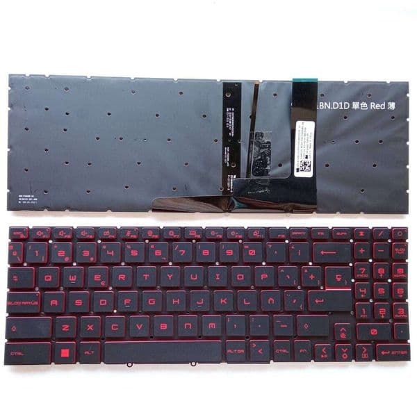 SP Big Enter Keyboard for MSI Katana GF66 GF76 & Pulse GL66 GL76 Red Backlit MS-1582 S260430
