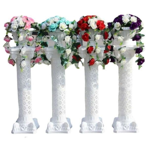 Style Roman Plastic Column White Wedding Party Background Decoration Road Guide Hot