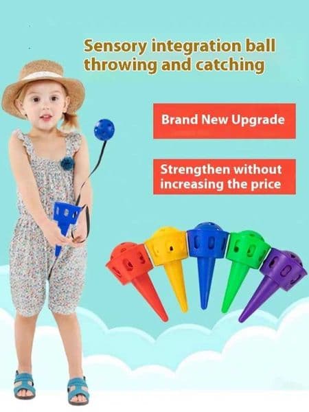 Receiving Ball Sensor TrainerThrowing Catching Game Set Outdoor Toy Catching Set Childrens Hand Eye Coordination Training X260504