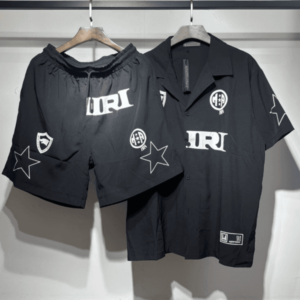 Designer women's men's set trendy brand letter logo printed short sleeved shirt beach casual men's and women's quick drying shorts T-shirt Size S-XXXL 3S22