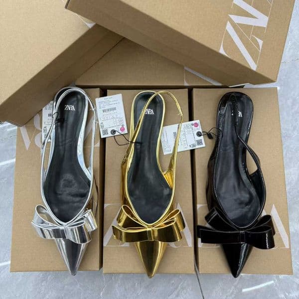 With Box Sandals Designer Luxury High Heels Spring/Summer New Fashion Versatile Womens Shoes Daily Casual Bowknot Pointed Toe French Style Womens X260516