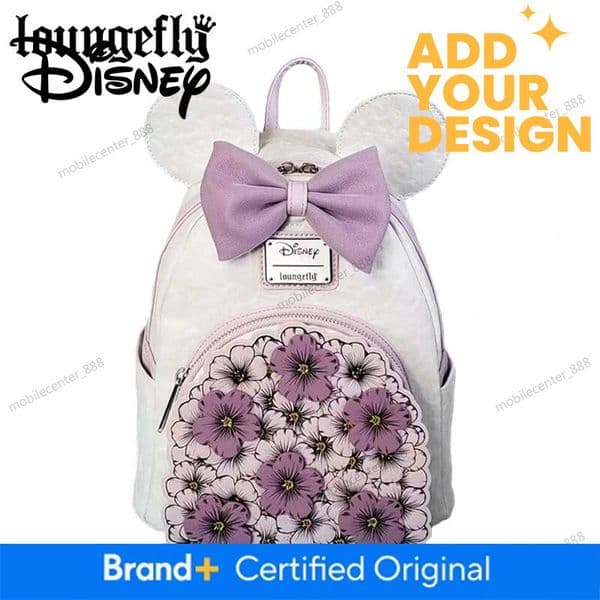 Designer Disney Mickey And Minne Floral Marie Cat Mini Backpack Womens Double Strap Shoulder Bag Purse Double Shoulder Backpack Gift Luxury