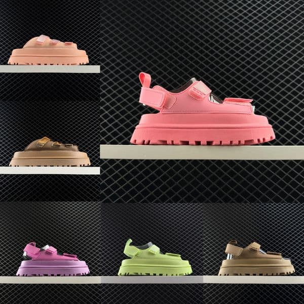 Designer Slippers Goldenglow Goldenrise Clog Summer Beach Slides Solid Flip Flops Womens Thick Sole Anti Slip Outdoor Casual Shoes for Ladies Sandals Free Shipping
