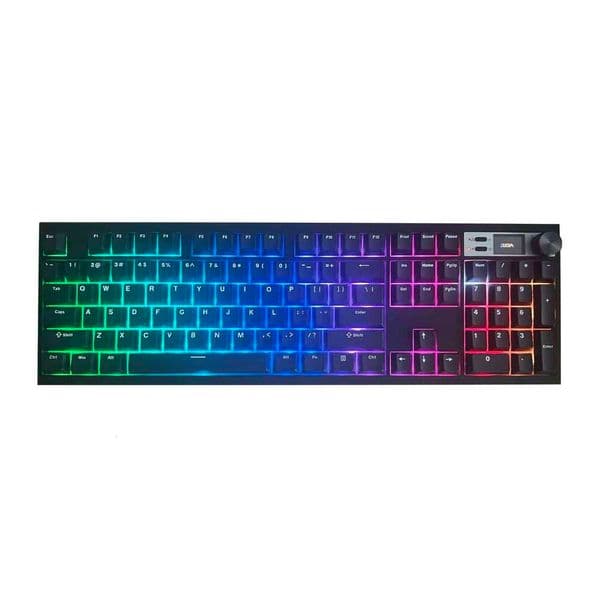 GMK104 DIY Hot Swappable Mechanical Kit with Knob Gamer Keyboard RGB Backlight With screen 3mode Connection Support VIA S260430