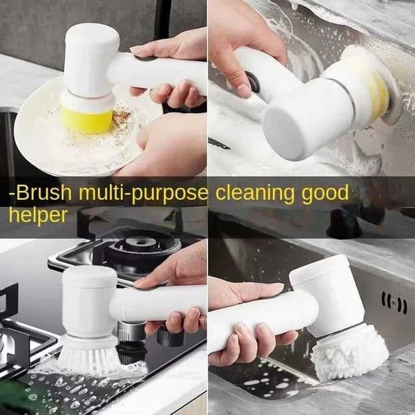 Multi-functional Electric Cleaning Brush for Kitchen and Bathroom - Wireless Handheld Power Scrubber for Dishes Pots and Pans X260504
