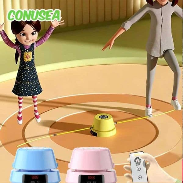 Electric Rope Skipping Machine Automatic Remote Control Jumping Rope Digital Counter Indoor Outdoor Exercise Toys Games for Kids X260504