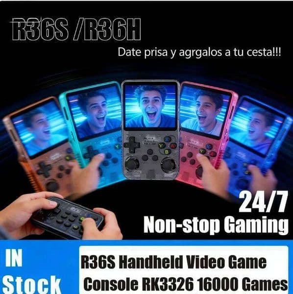 Open Source R36S Retro Handheld Game Console Linux System 3.5 Inch IPS Screen Portable Pocket Video Player 64GB 128G Games S260504 c5c