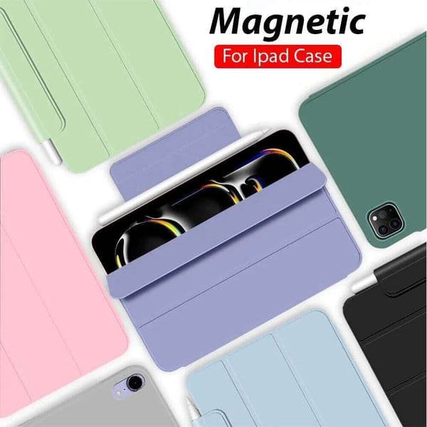 Magnetic Case ipad Pro M5 11 13 M3 M2 12.9 10th Gen Funda For Ipad A16 Air 5 4 Mini 6 7 A17 Accessories Cover 26Y0504
