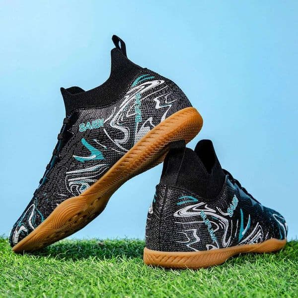 Men's Football Boots Unisex-Adult High-Top Professional Soccer Shoes for Youth Lightweight Grass Training Turf Outdoor Sports 26L0505