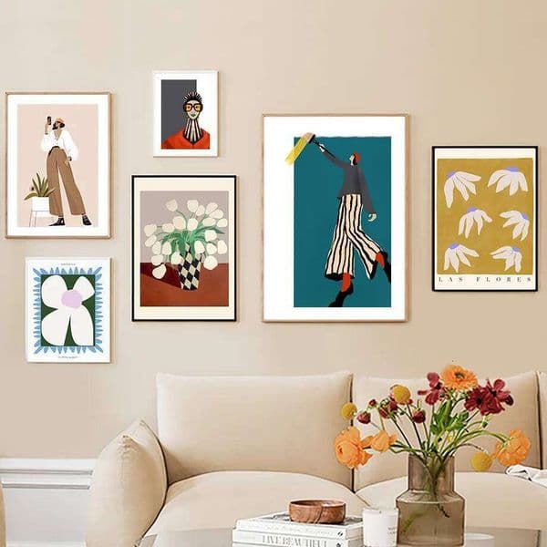 Prints Painting Girl Flower Bike Posters Modern Illustration Pictures For Living Room Decor Abstract Minimalist Wall Art Canvas 26H0505