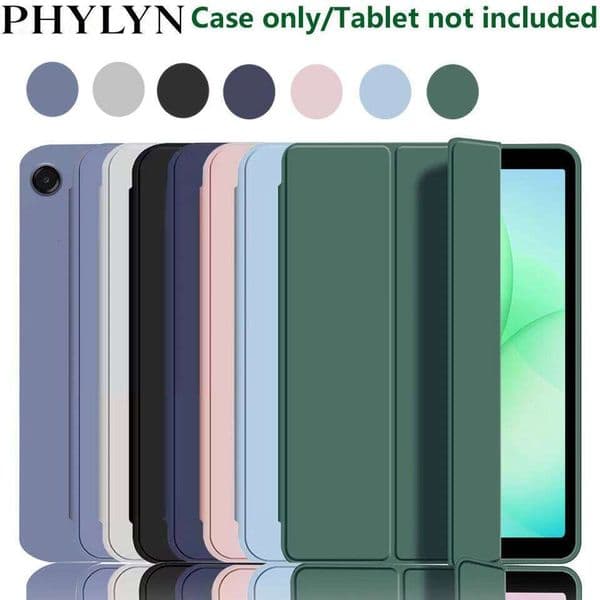 Honeycomb For galaxy Tab A9/A11 8.7" SM-X110/X115/X113X116, Tri-fold Flip Faux Leather case with Auto Sleep Wake 26Y0505