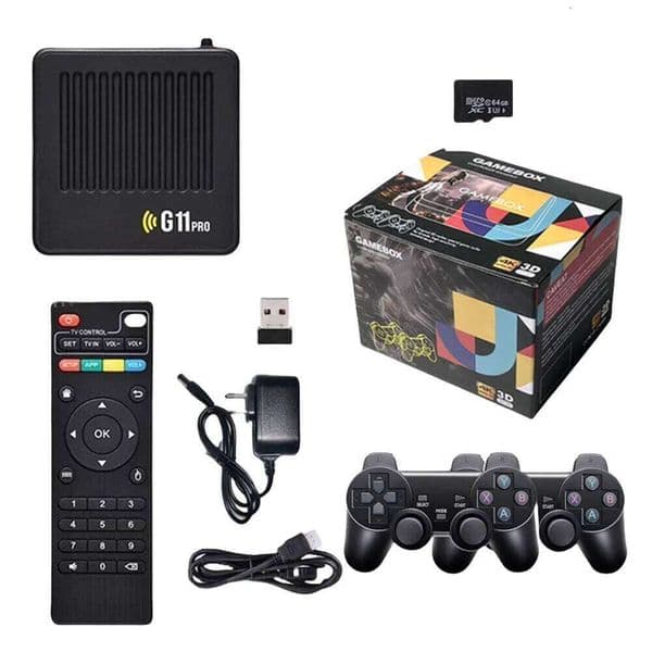 G11 Pro Retro Home Ultra Low Latency HD Video Game Console 4K HDMI-Compatible Output with 2.4G Wireless Dual Controllers S260504