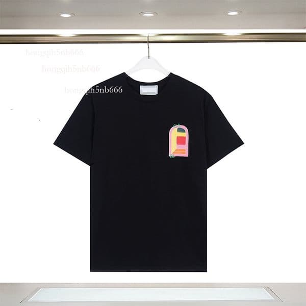 Men's T Shirts T-shirts Trend Hip-hop Loose Round Neck Letter Graphic Print Mens Womens Short Sleeved Street Casual Sports Size S-3XL 517 af