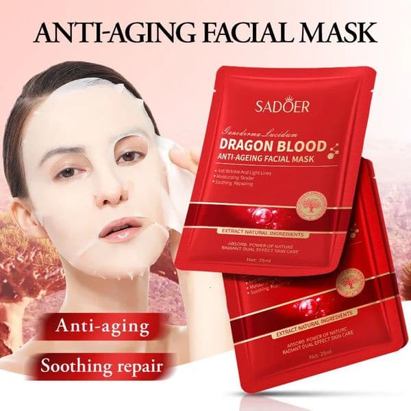 510pcs SADOER Dragon Blood Facial Masks for Face izing -aging Hydrating Face Mask Facial Skin Care Products 260430