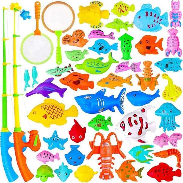 Bathtub Fishing Swimming Bathing Pool Water Floating Fish Toy Parent-child Interactive Game Children Toys new 26W0505