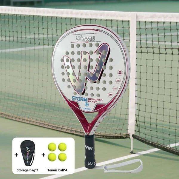 Carbon Fiber Padel Tennis Cricket Beach Racket EVA Elastic Memory Core | For Women and Beginner! 26H0504