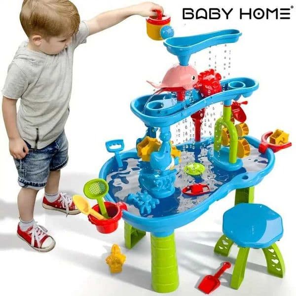 Childrens Outdoor Beach Toy Tabletop Water Play Pool Sand Platform Indoor And Outdoor Multi-Functional Beach Toy for Kids X260504